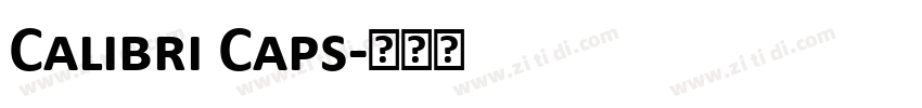 Calibri Caps字体转换